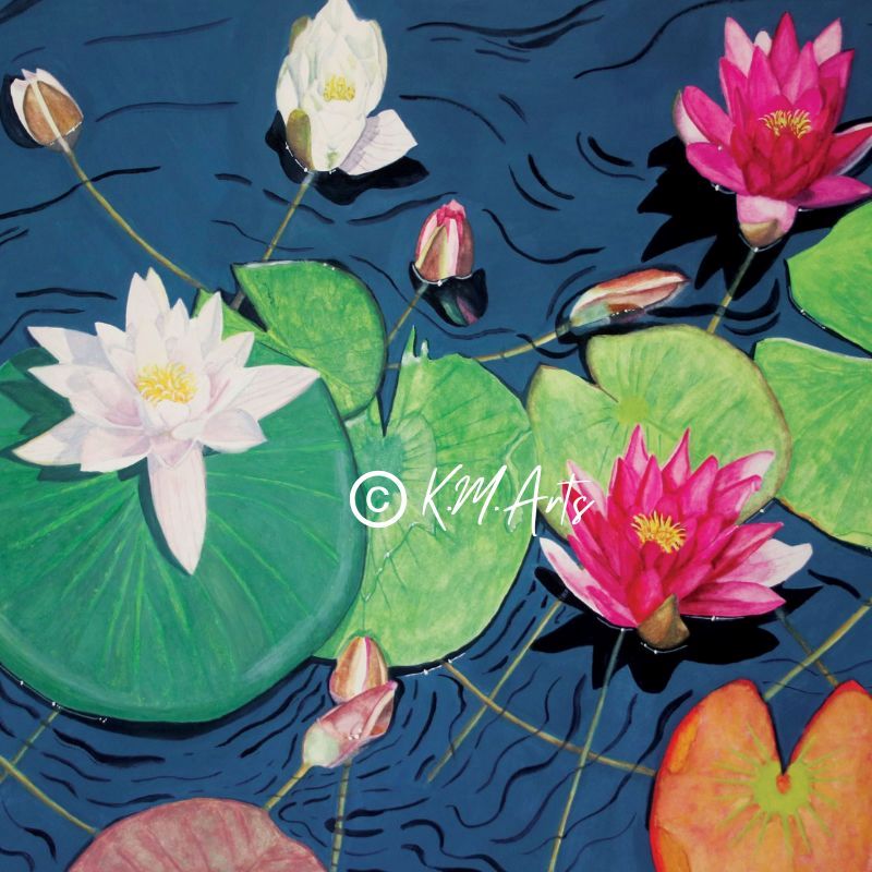 Bodnant Gardens inspired Waterlilies