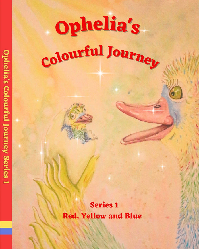 Ophelia is a colourful Ostrich, in this childrens book she teaches children under 11yrs/12yrs how to mix watercolour paints at the same time as telling a story