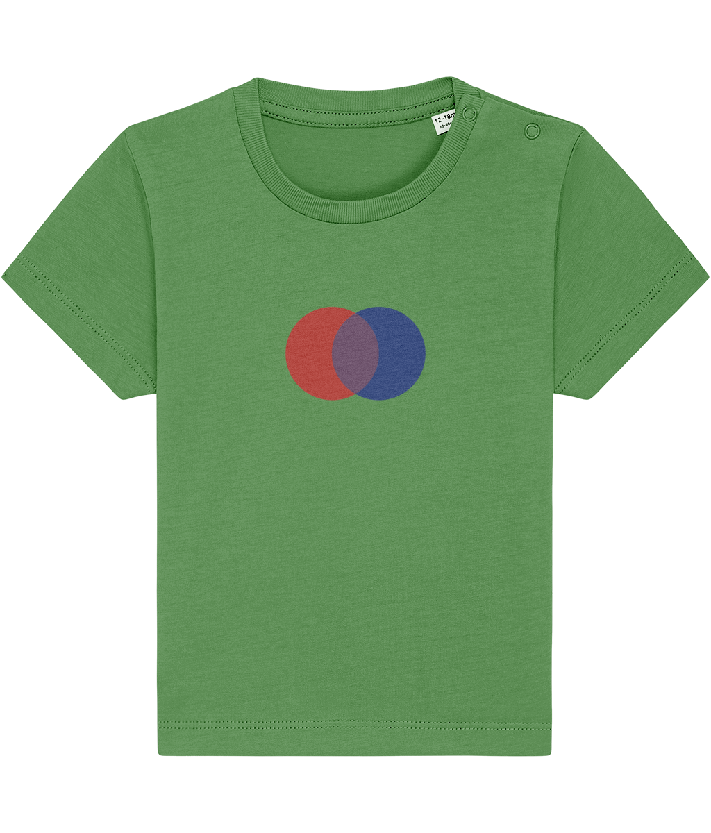 Baby Toddler Red Blue Makes Purple Organic Cotton T Shirt - Buy any 3 Get 10% off