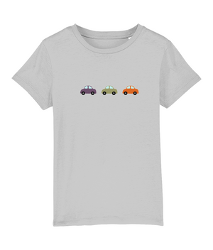 Purple Green Orange Cars Organic Cotton T Shirt - Buy any 3 get 10% off