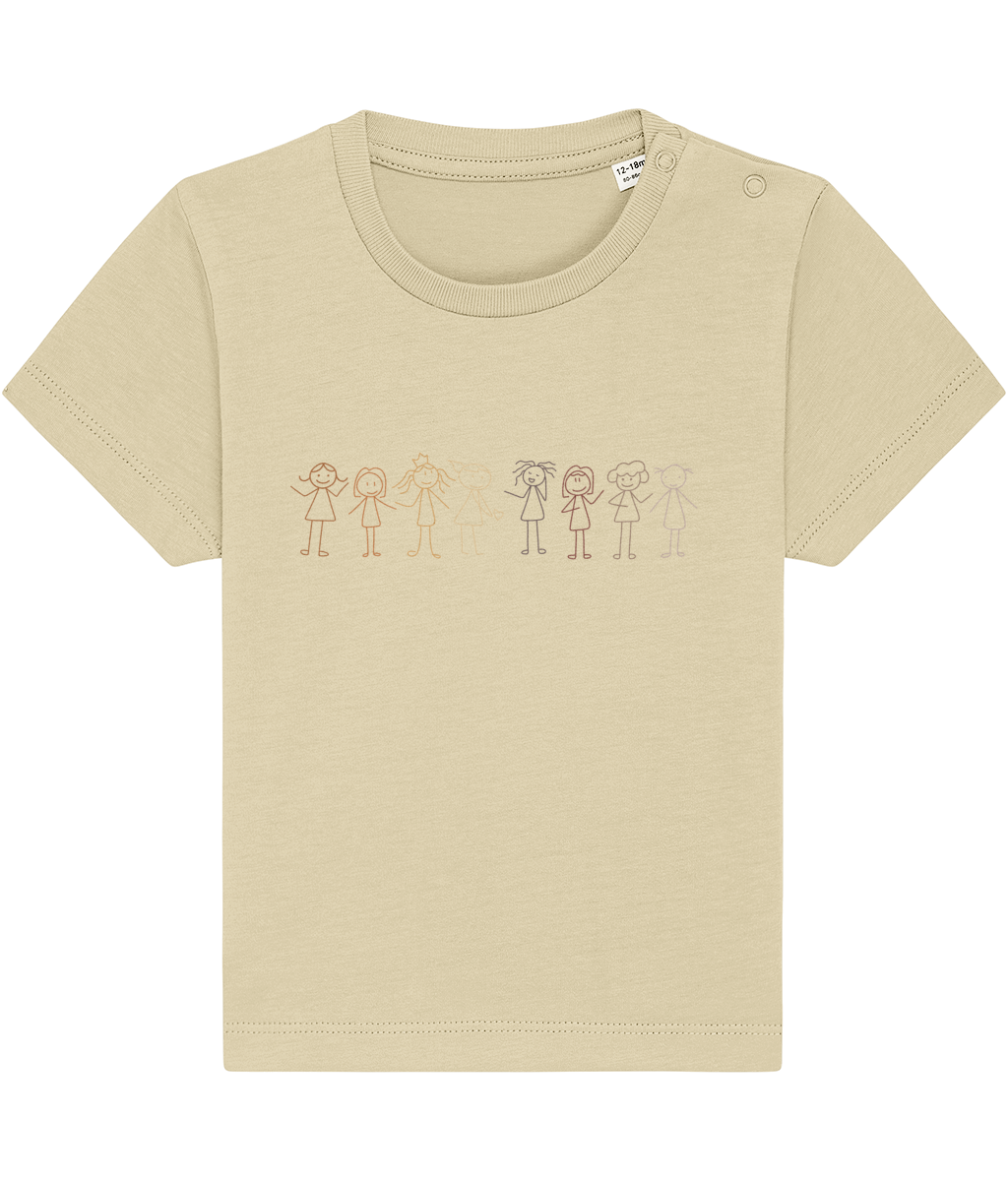 Be Friends Baby Toddler Girl Vegan Organic Cotton T Shirt - Buy any 3 get 10% off