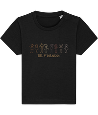 Baby Girls Organic Cotton T Shirts | Be Friends Stick Girls - Vegan Ink