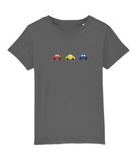 Red Yellow Blue Cars Organic Cotton T Shirt - Buy any 3 get 10% off