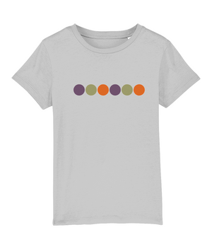 Prurple Green Orange Circles Organic Cotton T Shirt - Buy any 3 get 10% off