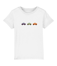 Purple Green Orange Cars Organic Cotton T Shirt - Buy any 3 get 10% off