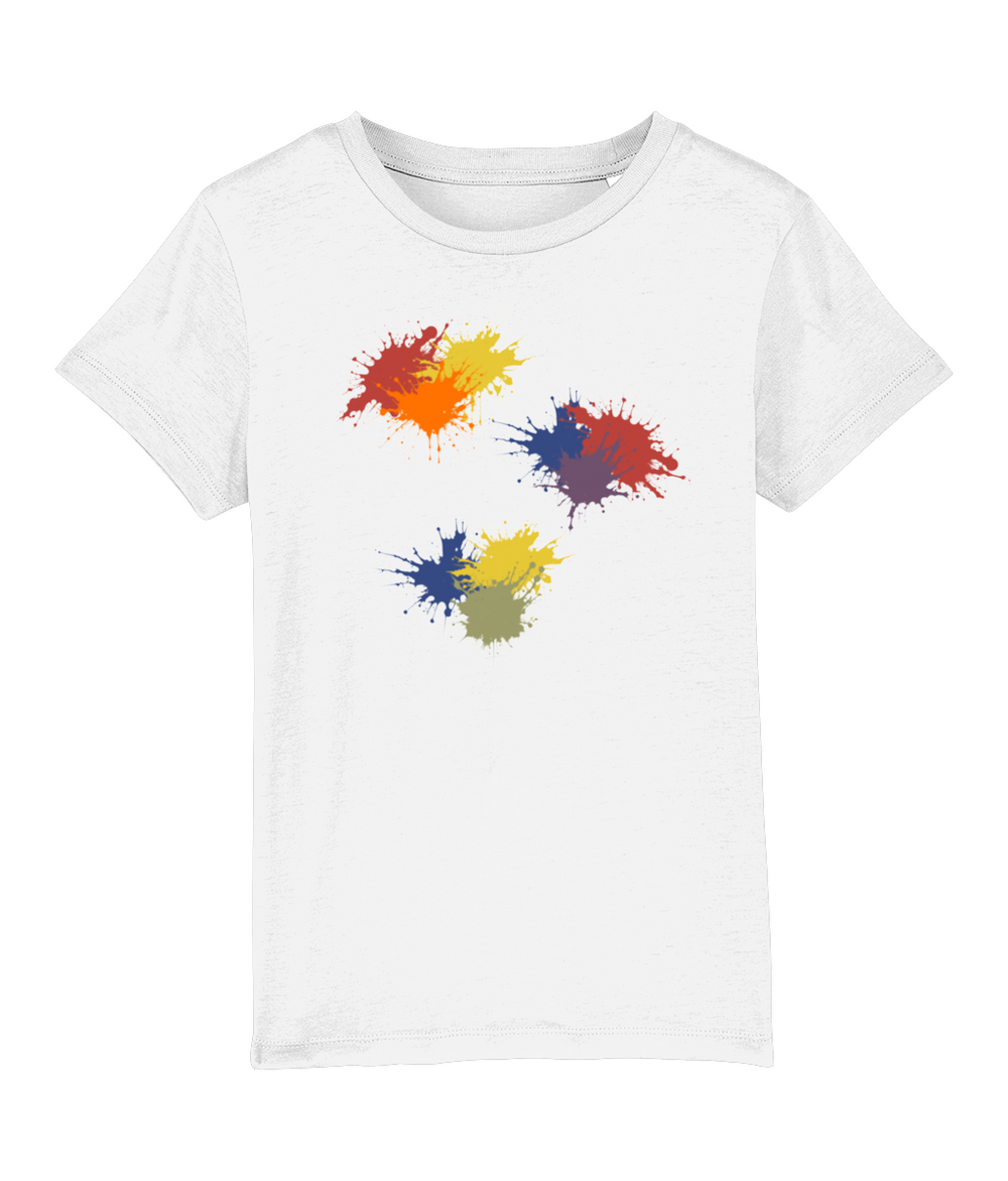 Multi Paint Splash Organic Cotton T Shirt Buy any 3 get 10 off