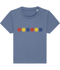 Red Yellow Blue Circles Baby Toddler Organic Cotton T Shirt - Buy any 3 get 10% off