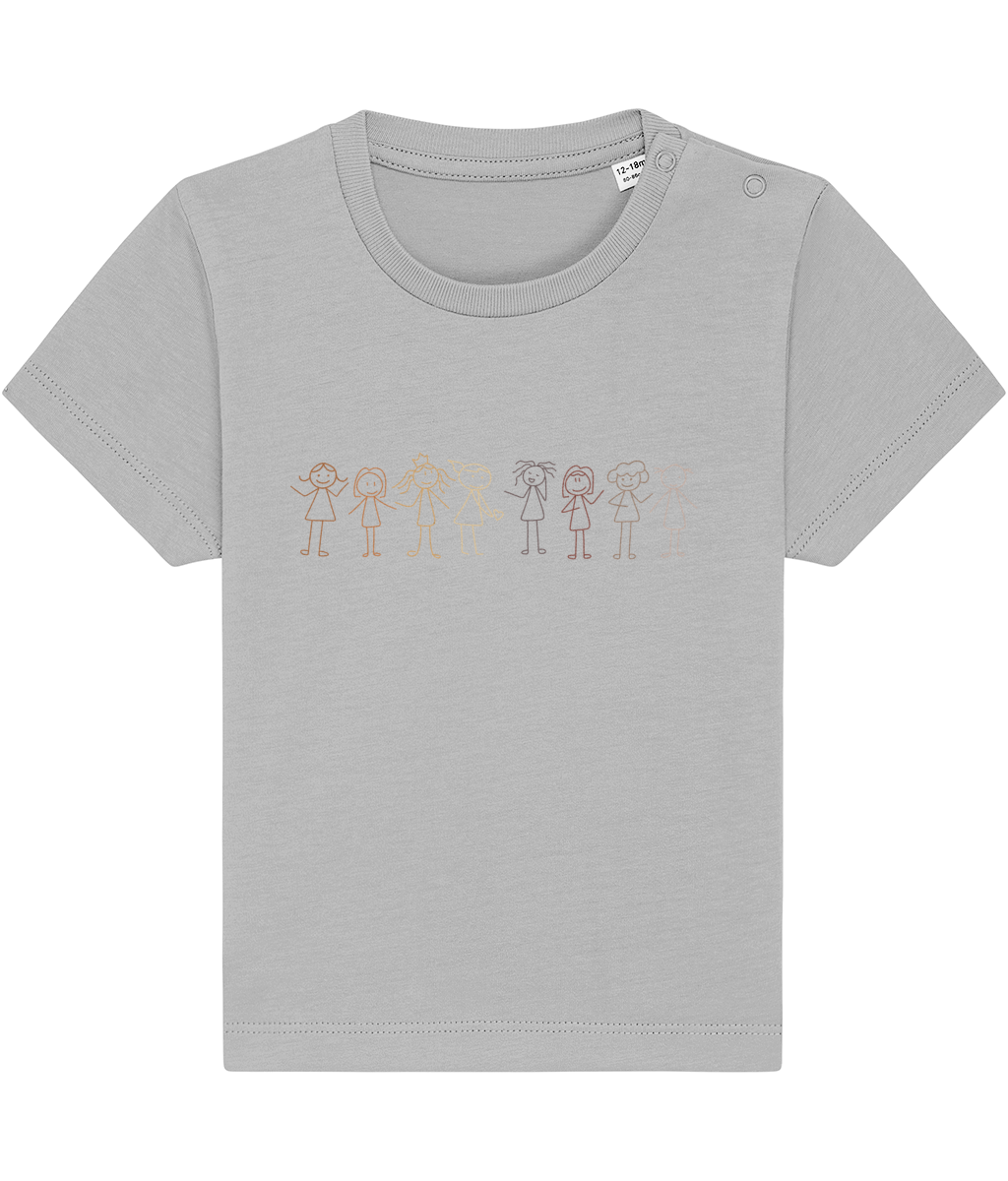 Be Friends Baby Toddler Girl Vegan Organic Cotton T Shirt - Buy any 3 get 10% off