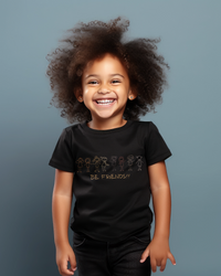Girls Organic Cotton T Shirts | Be Friends Stick Girls - Vegan Ink