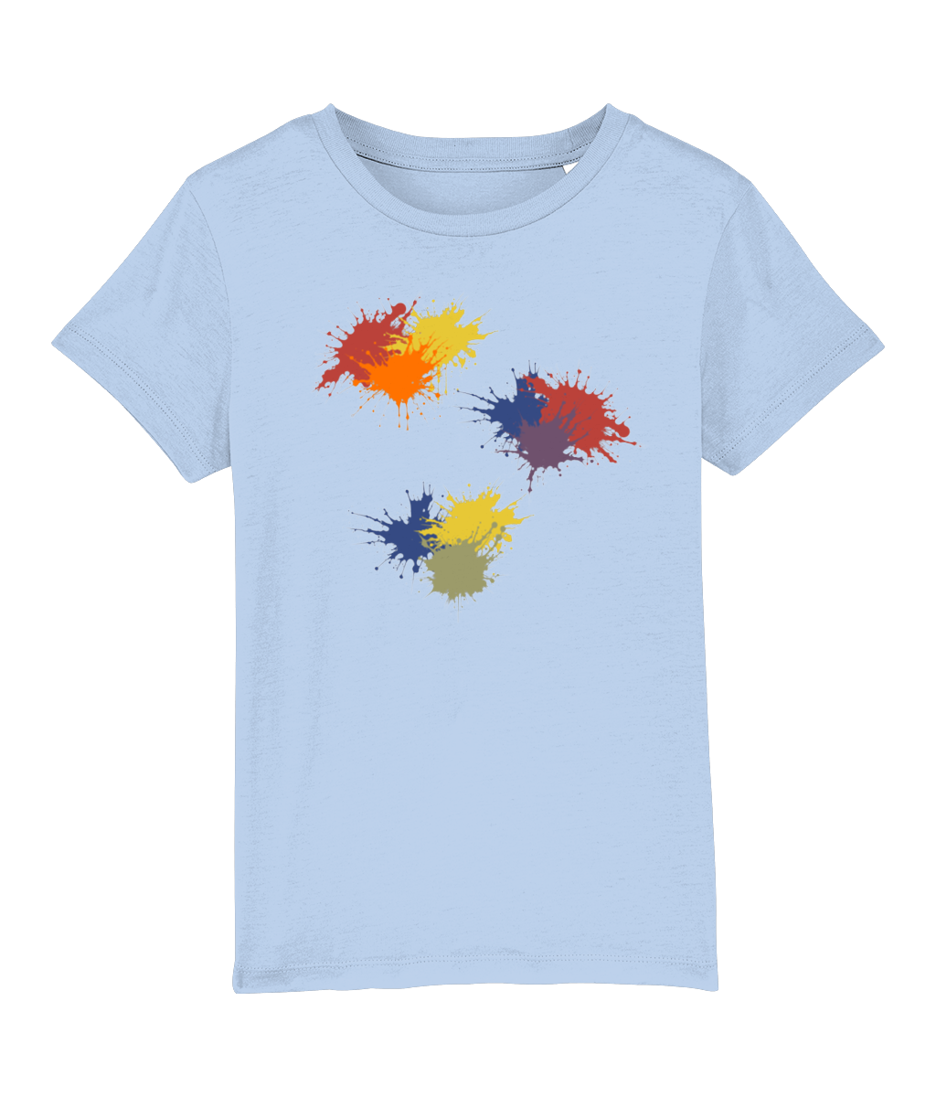 Multi Paint Splash Organic Cotton T Shirt - Buy any 3 get 10% off