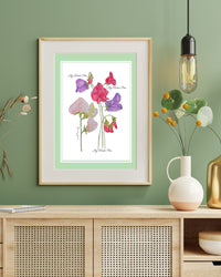 My Sweet Pea Floral Fine Art Print