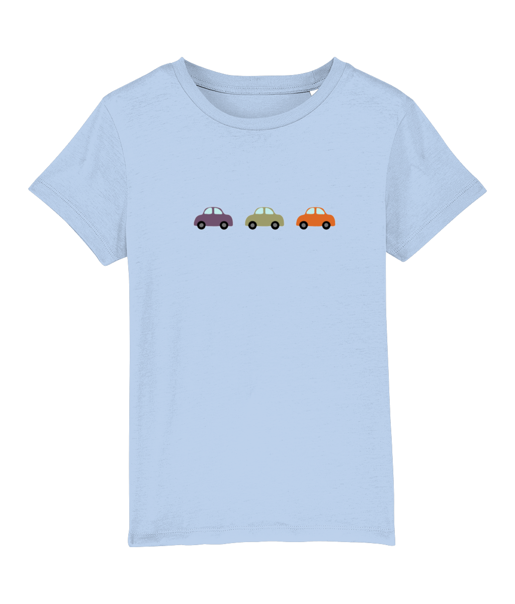 Purple Green Orange Cars Organic Cotton T Shirt - Buy any 3 get 10% off