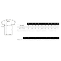 T Shirt size chart XXS TO 5XL