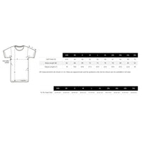 T shirt size chart