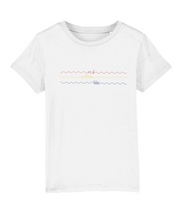 Red Yellow Blue Words Organic Cotton T Shirt - Buy any 3 get 10% off