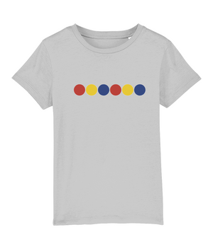 Red Yellow Blue Circles Organic Cotton T Shirt - Buy any 3 get 10% off