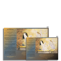 Nativity with writing Wall Art Poster