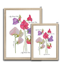 My Sweet Pea - Framed Print | Black, White or Natural Frame