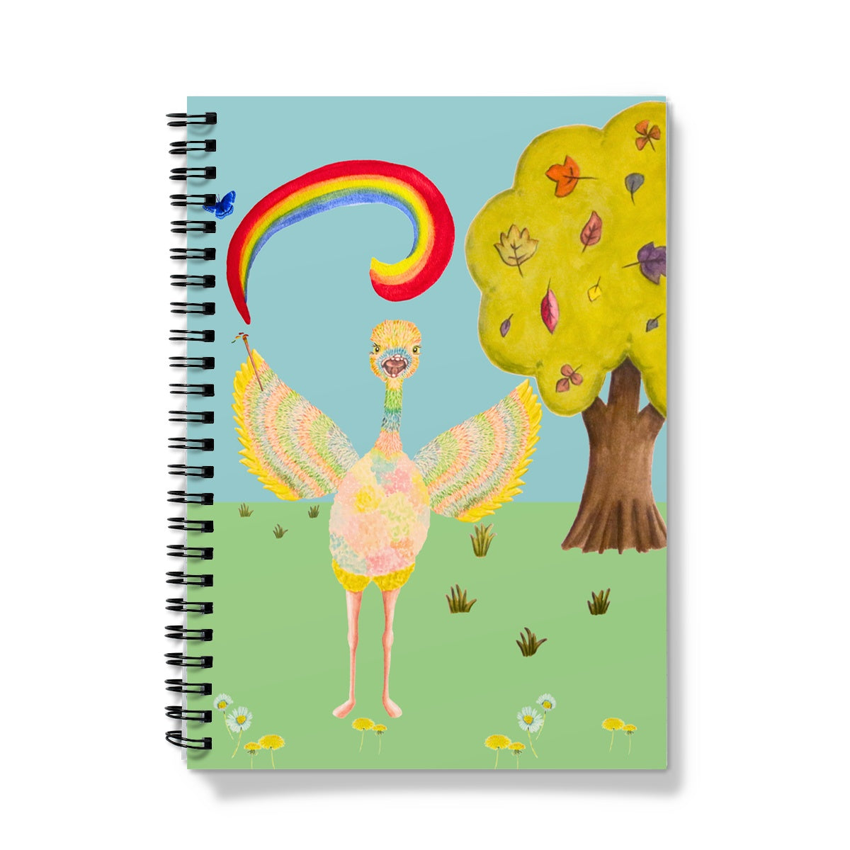 Ophelia Ostrich in the Garden Notebook