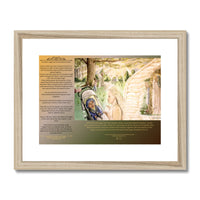 Guardian Angels with writing Framed & Mounted Print