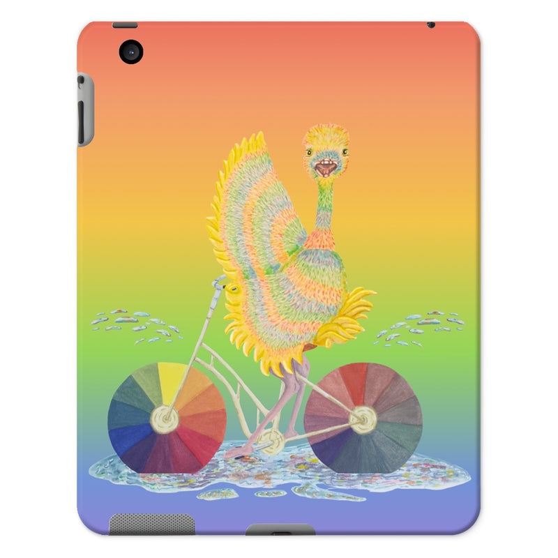 Ophelia Ostrich Rainbow iPad Tablet Cases