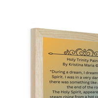 Holy Trinity with writing Framed Print