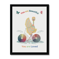 Ophelia Ostrich Nordic Colour Framed Prints