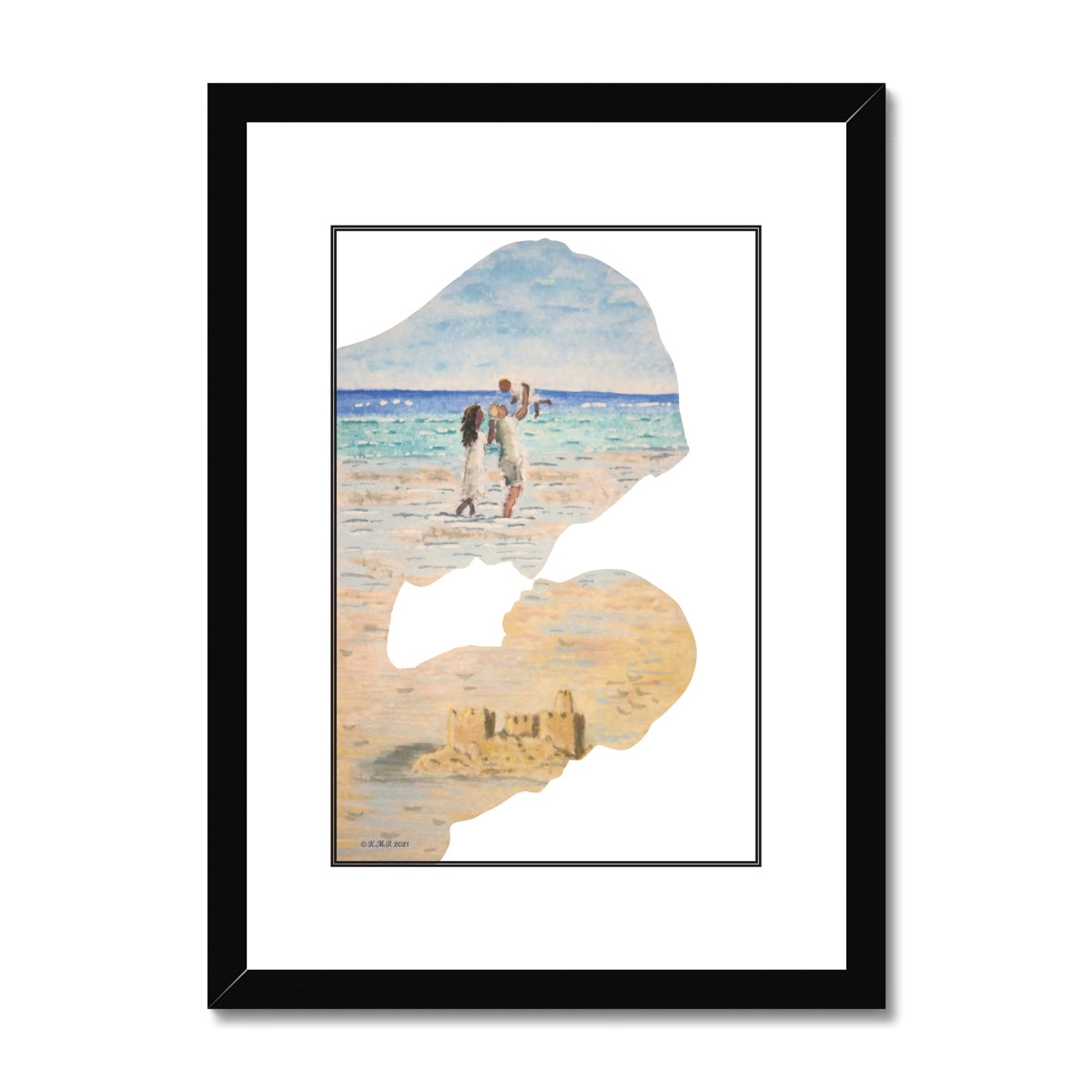 On The Beach Framed & Mounted Print