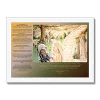 Guardian Angels with writing Framed Print