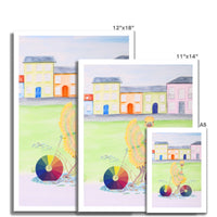 Ophelia Ostrich Colourful Village Fine Art Prints