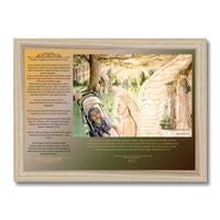 Guardian Angels with writing Framed Print