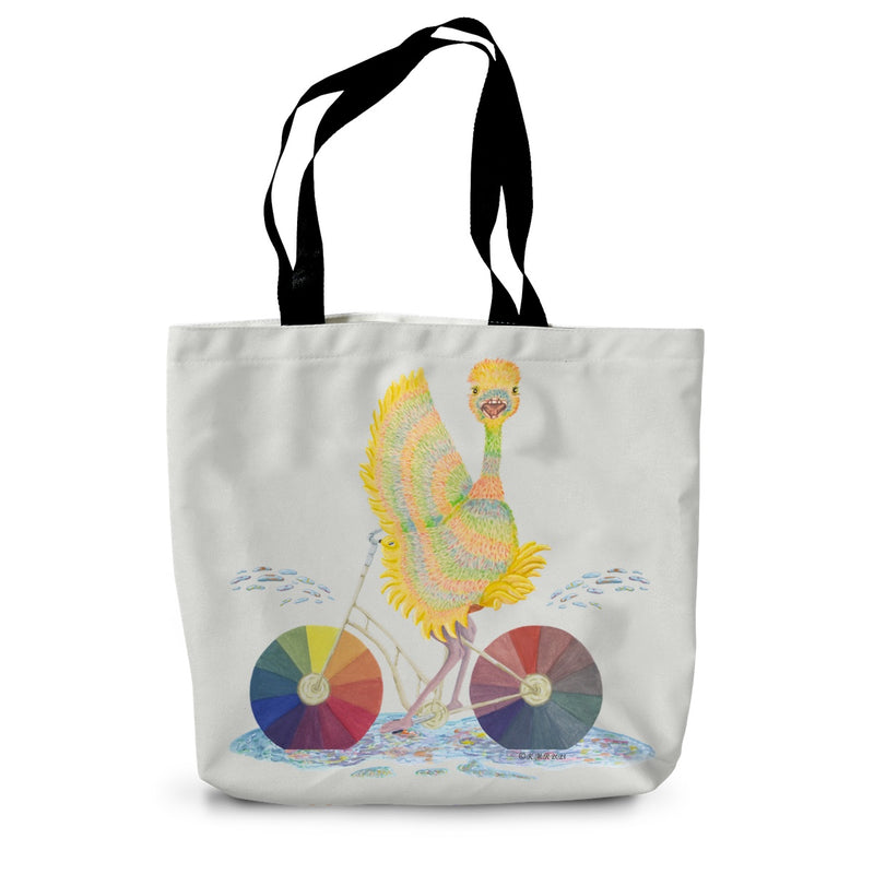 Ophelia Ostrich Canvas Tote Bag