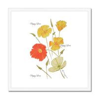 Poppy Love Framed & Mounted Print