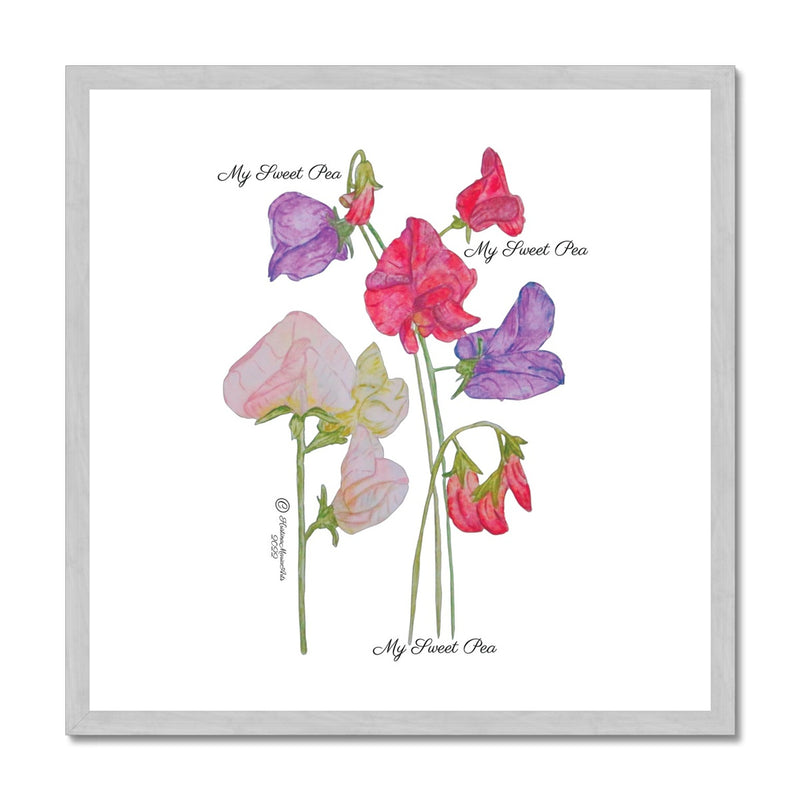 My Sweet Pea -  Antique Framed Print
