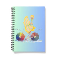 Ophelia Ostrich Green and Blue Notebook