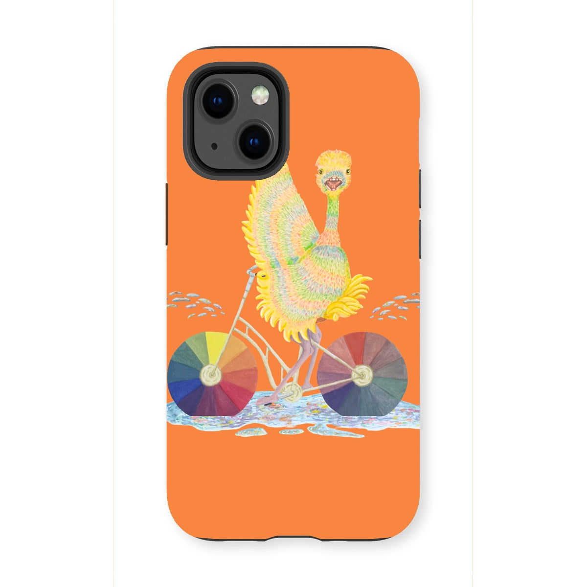 Ophelia Ostrich Orange iPad Tough Phone Case
