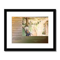 Guardian Angels with writing Framed & Mounted Print