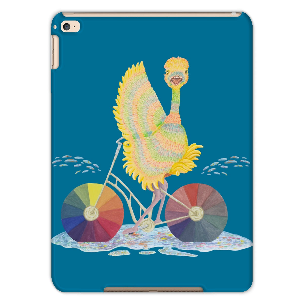 Ophelia Ostrich Slate Blue iPad Tablet Cases