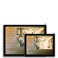 Guardian Angels with writing Framed Print
