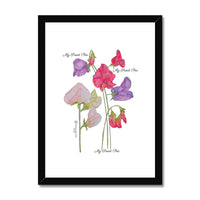 My Sweet Pea -  Framed & Mounted Print