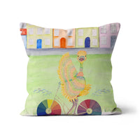 Ophelia's Colourful Village Cushion