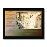 Guardian Angels with writing Framed Print