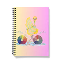 Ophelia Ostrich Yellow and Pink Notebook