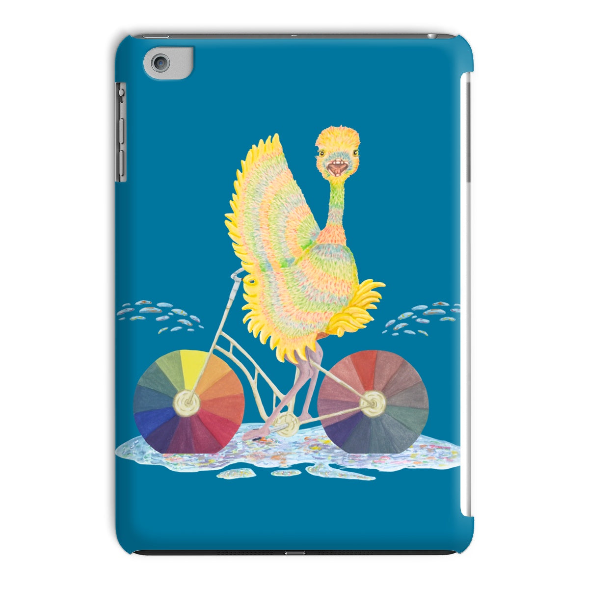 Ophelia Ostrich Slate Blue iPad Tablet Cases