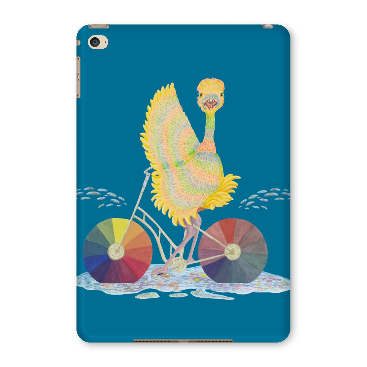 Ophelia Ostrich Slate Blue iPad Tablet Cases